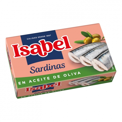 Sardinas en aceite de oliva Isabel 115 g.