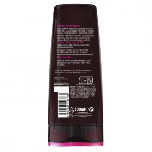 Acondicionador anti rotura para pelos frágil y con tendencia a caerse Full Resist L'Oréal-Elvive 300 ml.