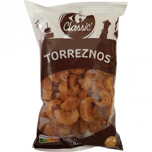Torreznos Classic Carrefour sin gluten 100 g.