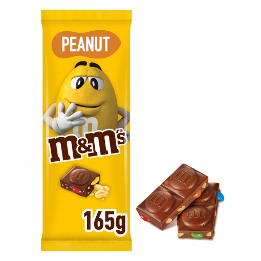 Chocolate con leche y cacahuete m&m's 165 g.