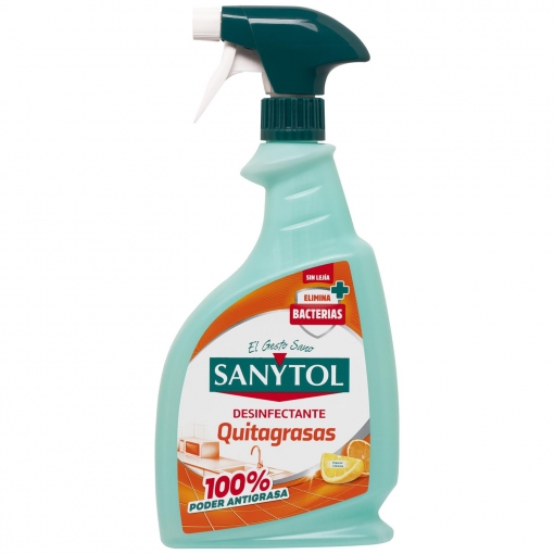 Limpiador desinfectante quitagrasas Sanytol 750 ml.