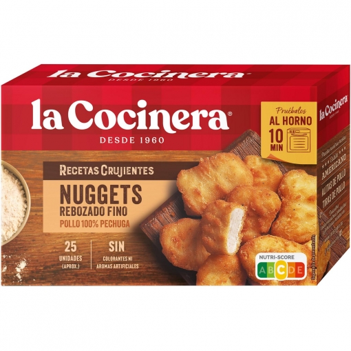 Nuggets rebozado fino Recetas Crujientes La Cocinera 400 g.