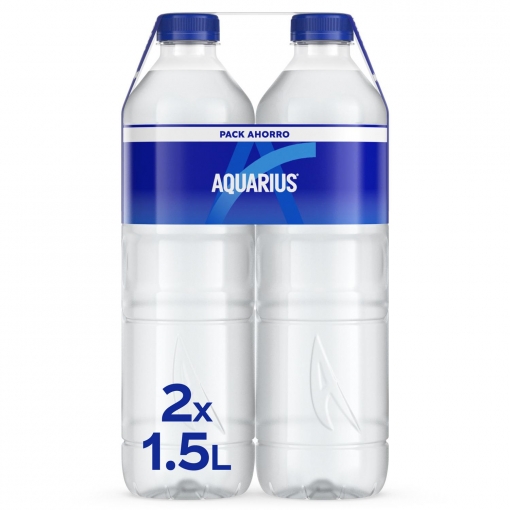 Aquarius sabor limón pack de 2 botellas de 1,5 l.