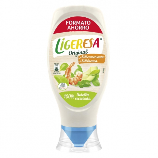 Salsa Ligeresa sin lactosa envase 500 ml.