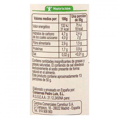 Pulpa de tomate ecológico Carrefour Bio 660 g.