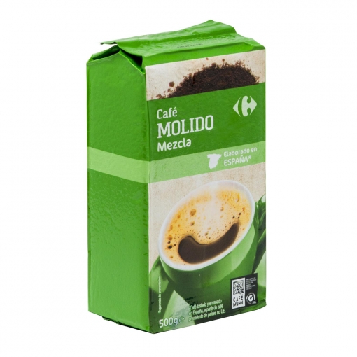 Café molido mezcla Carrefour 500 g.