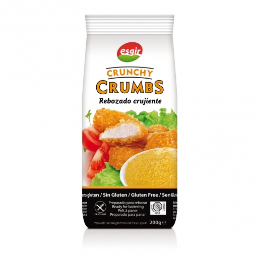 Preparado para rebozar crujiente crunchy crumbs Esgir sin gluten 200 g.