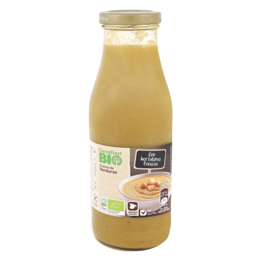 Crema de verduras ecológica Carrefour Bio 500 ml.