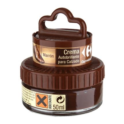 Crema autobrillante c/aplicador marrón Carrefour 50 ml.