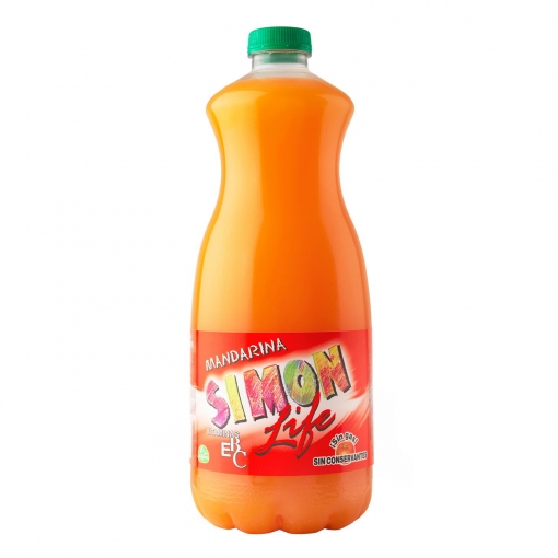 Zumo de mandarina  Simon Life botella 1,5 l.