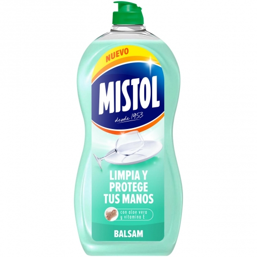 Lavavajillas a mano con aloe vera y vitamina E Mistol 950 ml.