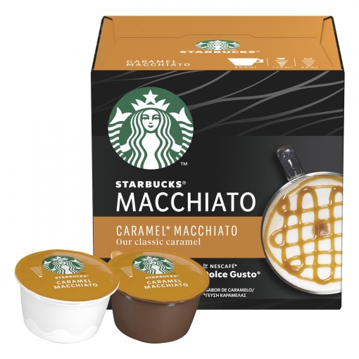 La Iglesia Eléctrico Exactamente Cafe caramel macchiato en cápsulas Starbucks compatible con Nescafé Dolce  Gusto 12 ud. | Supermercado Online Carrefour