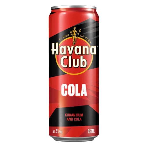 Ron Havana Club cola lata 25 cl.