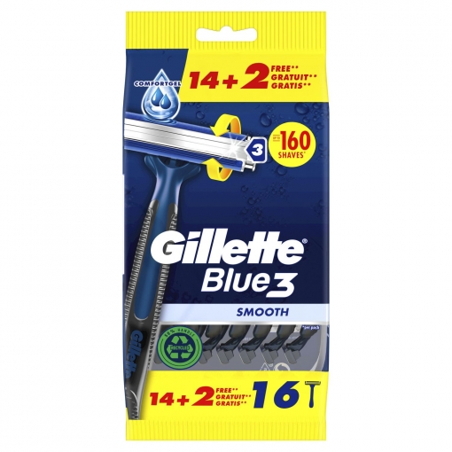 Maquinillas desechables Blue3 Smooth Gillette 14 ud.