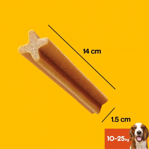 Snacks dental para perros medianos Pedigree Dentastix pack de 7 unidades