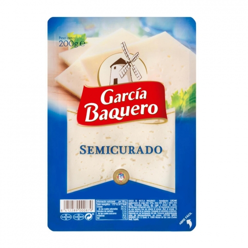 Queso semicurado mezcla García Baquero 200 g.