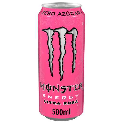 Monster Energy Bebida Energética ultra rosa zero azúcar lata 500 ml.