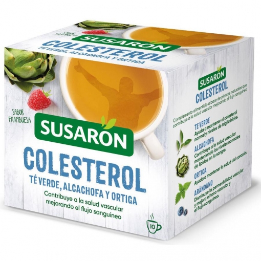 Infusión sabor frambuesa en bolsitas Colesterol Susarón 10 ud.