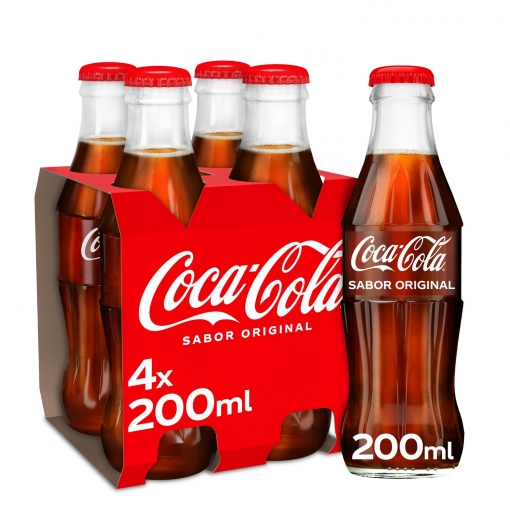 Coca Cola pack de 4 botellas de 20 cl.