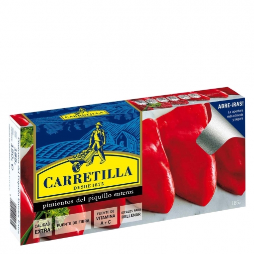 Pimientos del Piquillo enteros extra Carretilla 150 g.