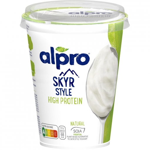 Preparado de soja natural tipo skyr alto en proteína Alpro 400 g.