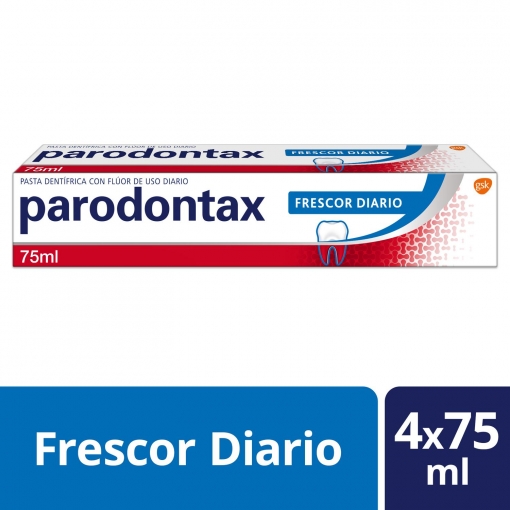 Dentífrico con flúor de uso diario Frescor Diario Parodontax 75 ml.
