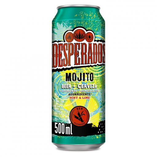 Cerveza Desperados sabor mojito lata 50 cl.