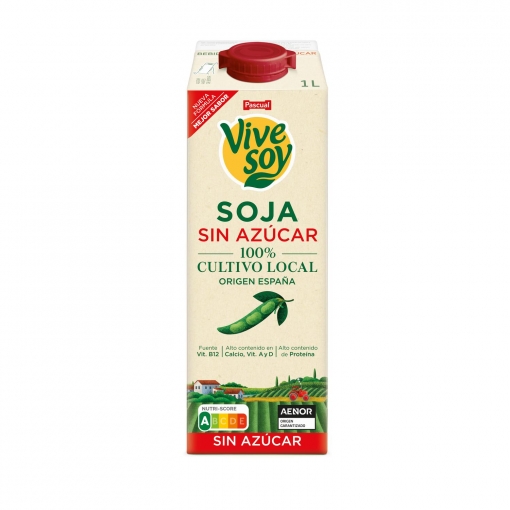 Bebida de soja clásica sin azúcar ViveSoy brik 1 l.