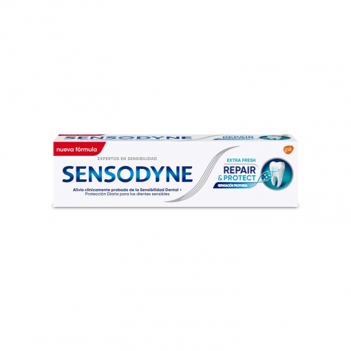 Dentífrico para dientes sensibles Repair & Protect Extra Fresh Sensodyne 75 ml. 