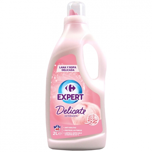 Detergente liquido delicate Carrefour Expert 40 lavados.