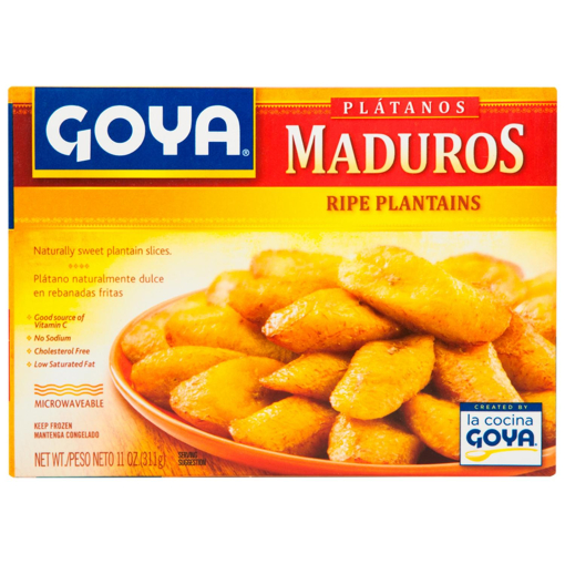 Plátano maduro en tajadas congeladas Goya 311 g.