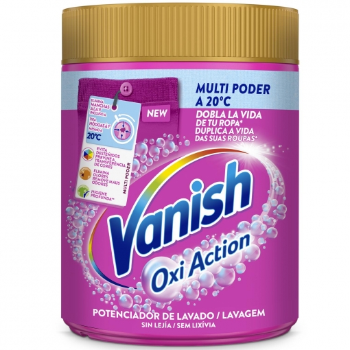 Potenciador de lavado en polvo Vanish Oxi-Advance 800 g.
