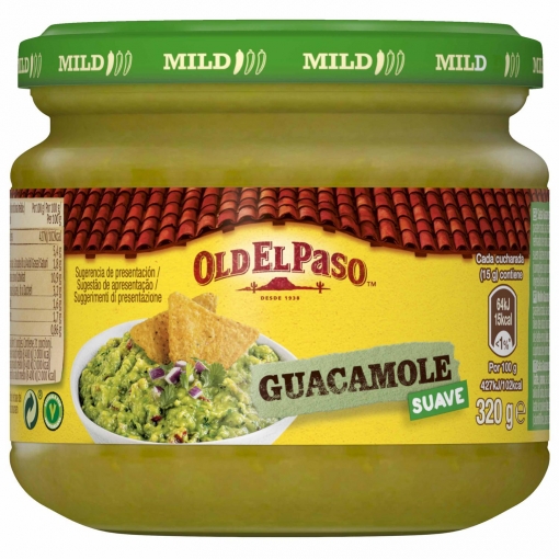 Salsa guacamole suave Old El Paso tarro 320 g.