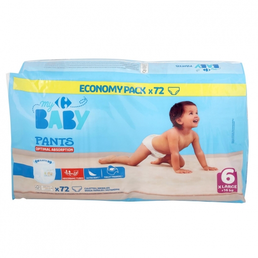 Mirilla contar raqueta Pants My Carrefour Baby T6 (+16 kg) 72 ud. | Carrefour Supermercado compra  online