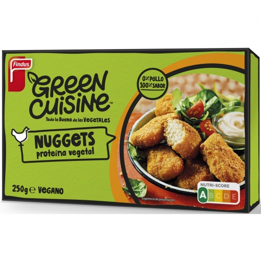 Nuggets de proteína de guisante y trigo Green Cuisine Findus 250 g.
