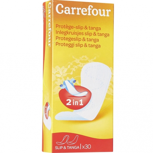 Protegeslip multiforma frescor perfume sintético Carrefour 30 ud.