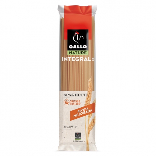 Espaguetis integrales Gallo Nature 450 g.