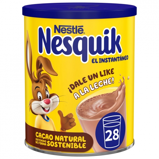 Cacao soluble instantáneo Nestlé Nesquik sin gluten 390 g.