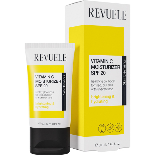 Crema facial hidratante vitaminc C SPF20 Revuele 50 ml.