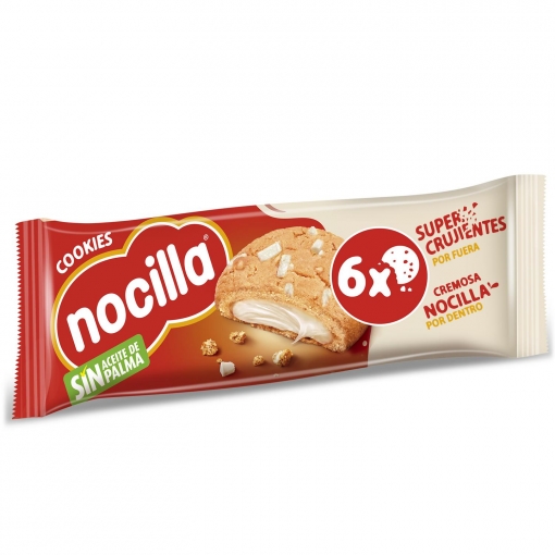 Galleta cookie chocolate blanco Nocilla 120 g.