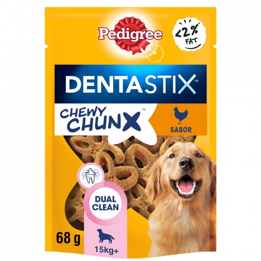 Snacks dental para perros de más de 15 kg Pedigree Dentastix pack de 68 g