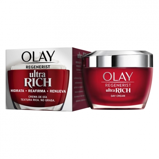 Crema facial de día textura rica, no grasa Ultra Rich Regenerist Olay 50 ml.