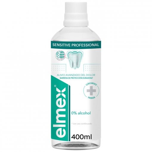 Enjuague bucal para dientes sensibles Sensitive Professional Elmex 400 ml.