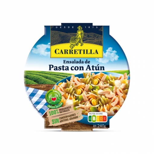 Ensalada de pasta con atún Carretilla 240 g.