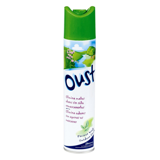 Ambientador de aire spray Frescor Higiénico Oust 300 ml.