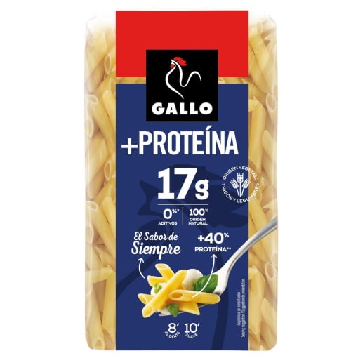 Pasta plumas Gallo +Proteína 400 g.