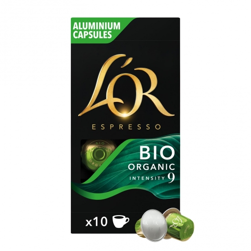 Café espresso en cápsulas ecológico L'or Bio Organic 10 ud.