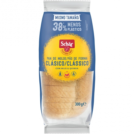 Pan del molde Schär sin gluten y sin lactosa 300 g.