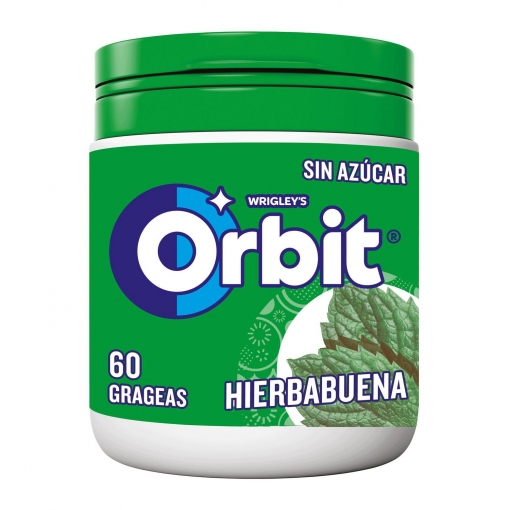 Chicles de hierbabuena sin azúcar Orbit 60 ud.