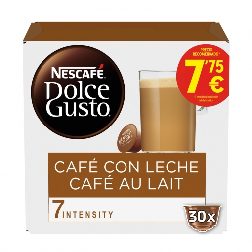 Fundador ven Cuota de admisión Café con leche en cápsulas Nescafé Dolce Gusto 30 ud. | Carrefour  Supermercado compra online